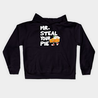 Cool Thanksgiving Mr Steal Your Pie Kids Hoodie